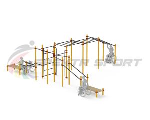 Купить Спортивный комплекс для инвалидов-колясочников WRK-D23_76mm в Тайшете 
