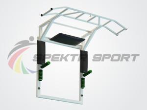 Купить Турник-брусья-пресс на раме Прометей цельносварной с доп. хватами цв. белый в Тайшете 