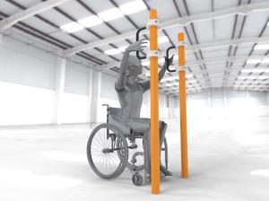 Купить Брусья параворкаут для подтягивания на коляске WRK-D07_76mm в Тайшете 