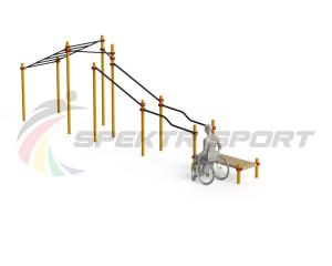 Купить Спортивный комплекс для инвалидов-колясочников WRK-D22_76mm в Тайшете 